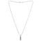 Tiffany & Co. Atlas Bar Pendant Necklace 18K White Gold with Diamonds