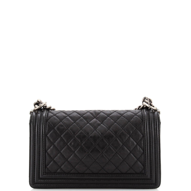 Chanel Paris-Dallas Boy Flap Bag Quilted Calfskin with Metal Adornments Old Medium
