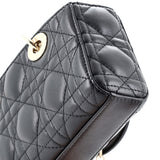 Christian Dior Lady D-Joy Bag Cannage Quilt Lambskin Micro