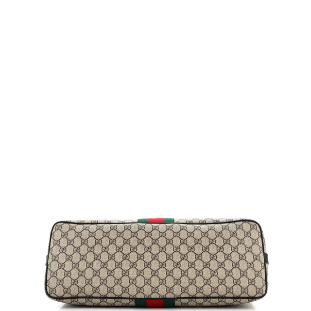 Gucci Web Duffle Bag GG Coated Canvas Medium