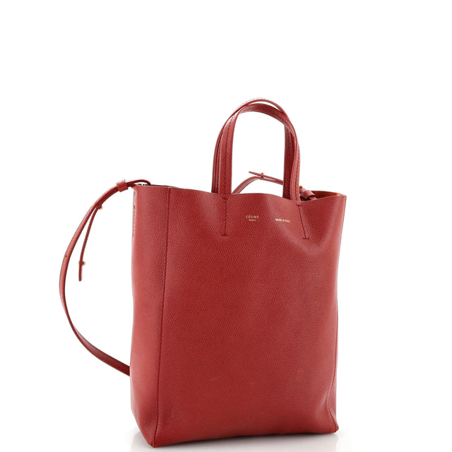 Celine Vertical Cabas Tote Grained Calfskin Small