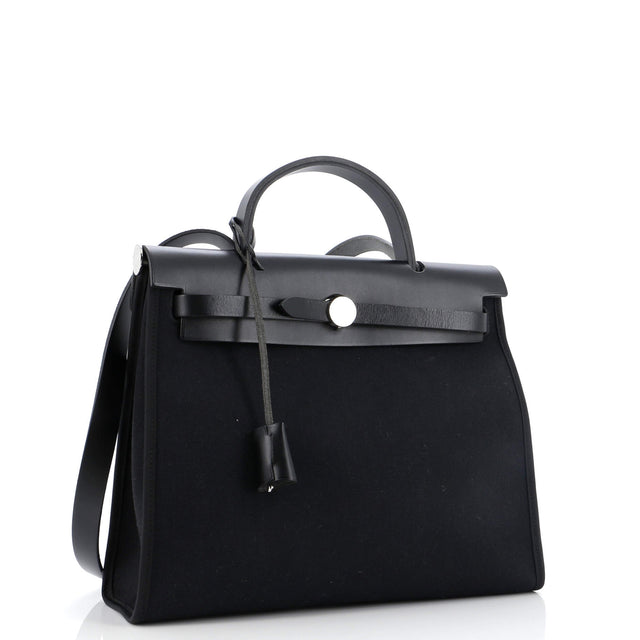 Hermes Herbag Zip Leather and Toile 31