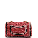 Chanel Paris-Hamburg Classic Single Flap Bag Braided Quilted Tweed Medium