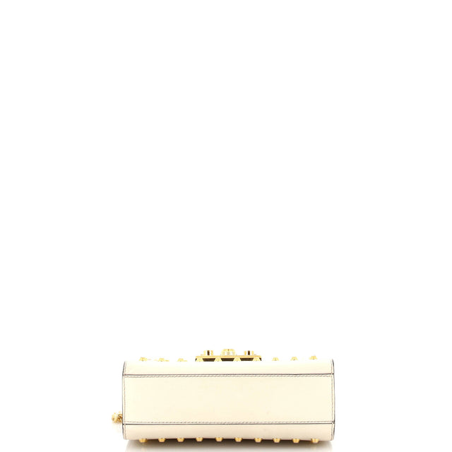 Gucci Pearly Padlock Shoulder Bag Studded Leather Small