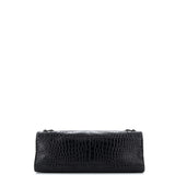 Balenciaga City Classic Studs Bag Crocodile Embossed Leather Medium