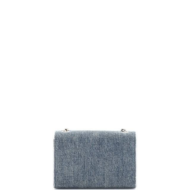 Saint Laurent Classic Monogram Crossbody Bag Denim Small