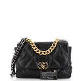 Chanel 19 Flap Bag Quilted Leather Large