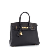 Hermes Touch Birkin Bag Black Togo with Matte Alligator with Rose Gold Hardware 30