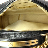 Chanel Carry Around Bowling Bag Quilted Caviar Mini