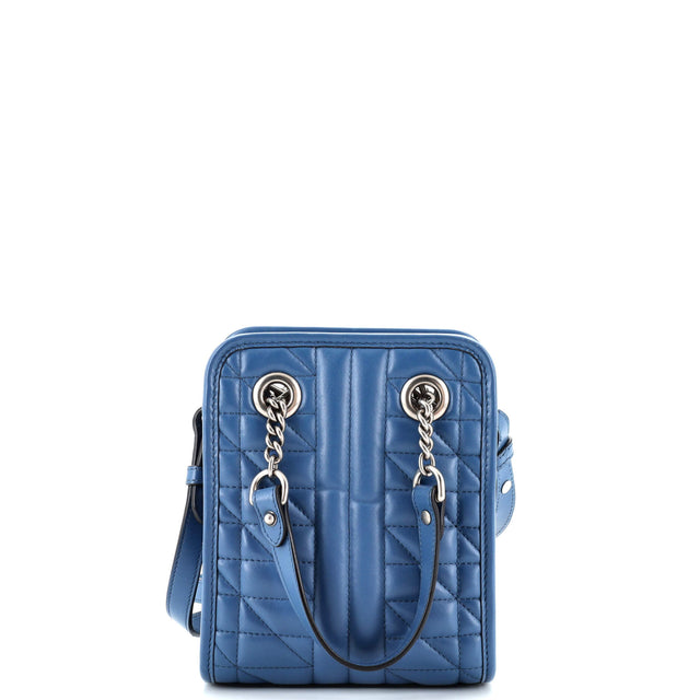 Gucci GG Marmont Handle Crossbody Bag Matelasse Leather Mini