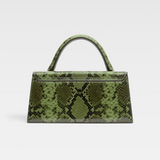 The long Chiquito in Snake Print Green