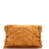 Saint Laurent Loulou Puffer Shoulder Bag Quilted Suede Small