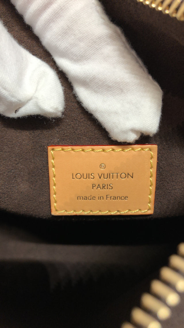 Louis Vuitton Side Trunk Handbag Monogram Canvas MM