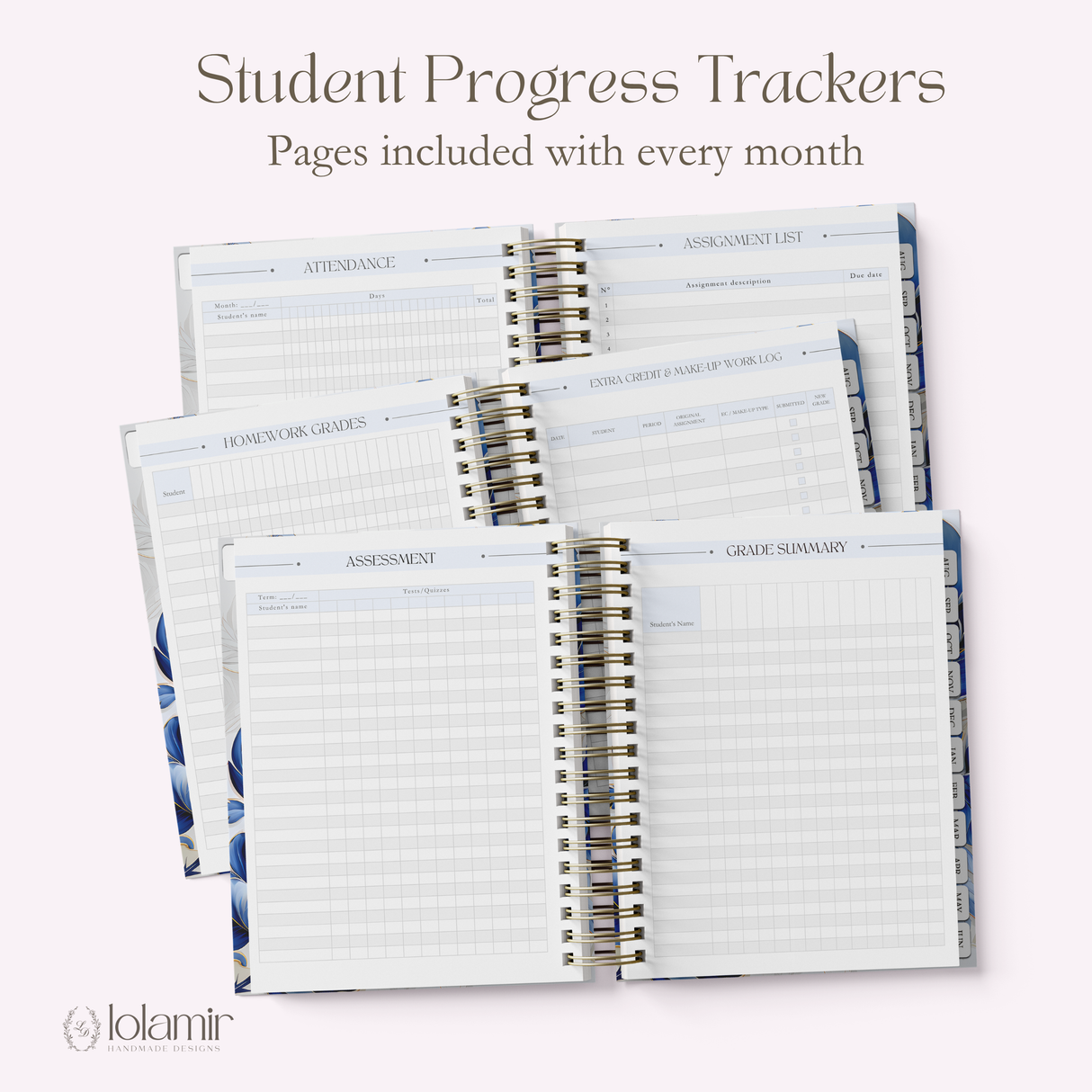 Teacher Planner 2026-2027, Monthly & Weekly High School Lesson Plan, Custom Spiral Hardcover, Academic Year, Back to School Teacher Gift - view 6