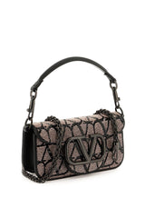 Locò Toile Iconographe Embroidery Bag in Light Camel/Black