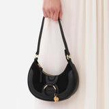 Hana Half Moon Bag in Black Handbags SEE BY CHLOE - LOLAMIR