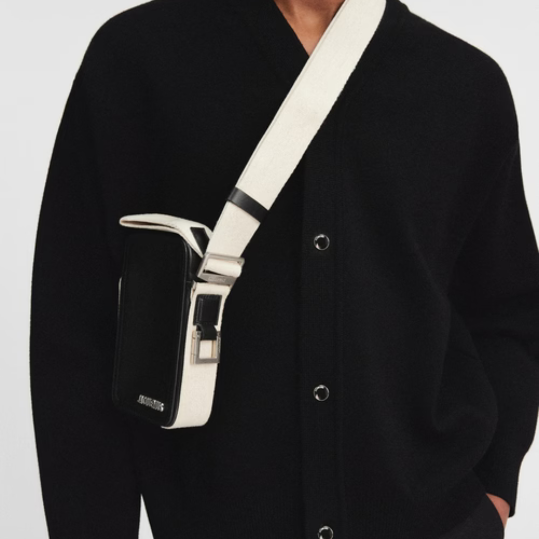 Le Cuerda Vertical in Black Handbags JACQUEMUS - LOLAMIR