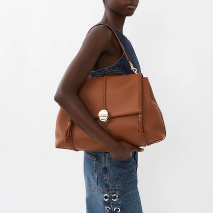 Penelope Large Soft Shoulder Bag in Caramel Handbags CHLOE - LOLAMIR