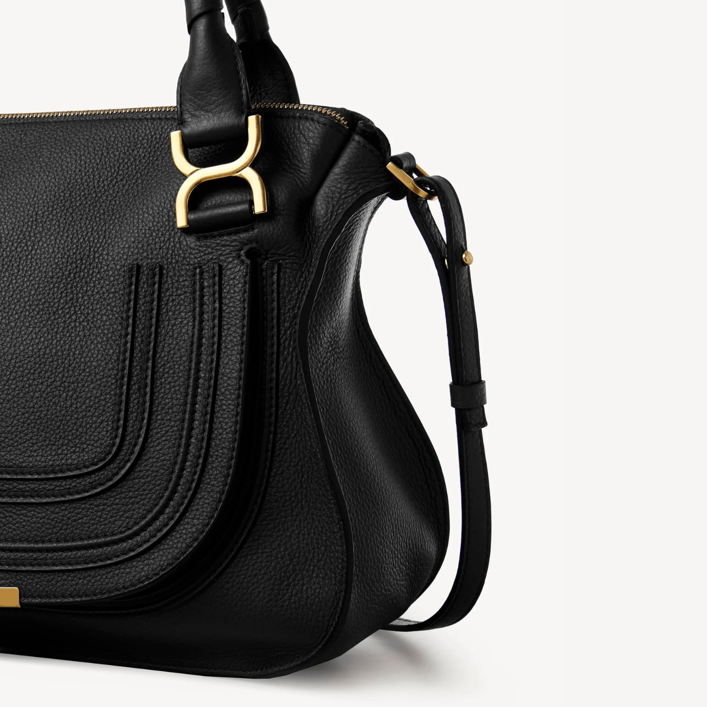 Marcie Double Carry Bag in Black Handbags CHLOE - LOLAMIR