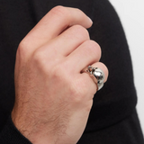 Side Skull Ring in Silver