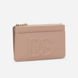 DG Logo Medium Card Holder in Beige