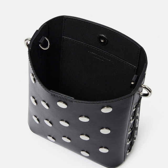 Frayme Studded Small Bucket Bag