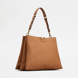 T Timeless Medium Shoulder Bag in Brown