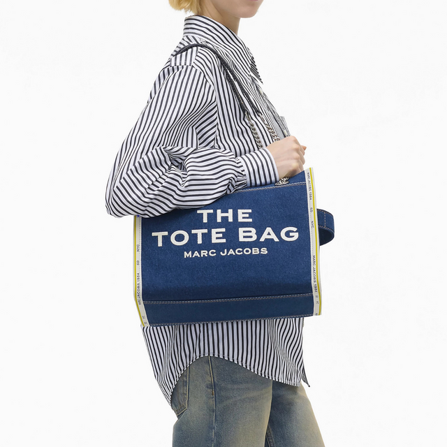 The Denim Chain Medium Tote Bag