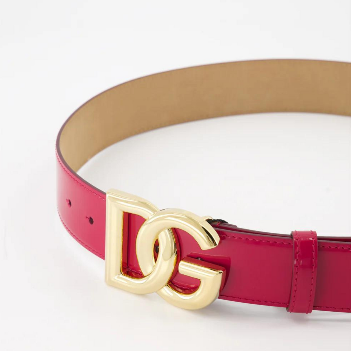 DG Logo Patent Leather in Pink