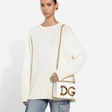 DG Girls Large Shoulder Bag in White