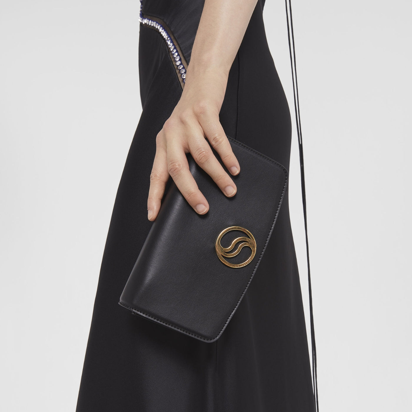 S-Wave Mini Bag in Black Handbags STELLA MCCARTNEY - LOLAMIR
