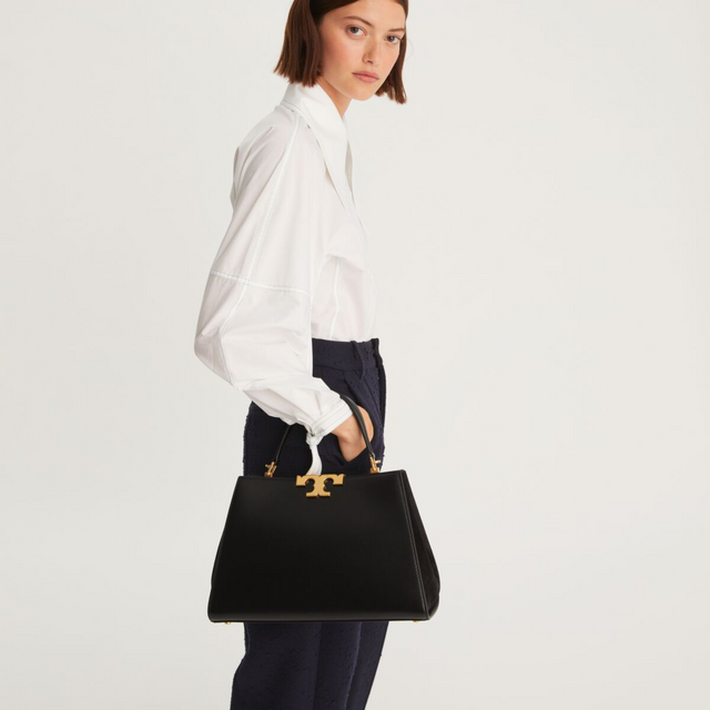 Eleanor Satchel Bag in Black