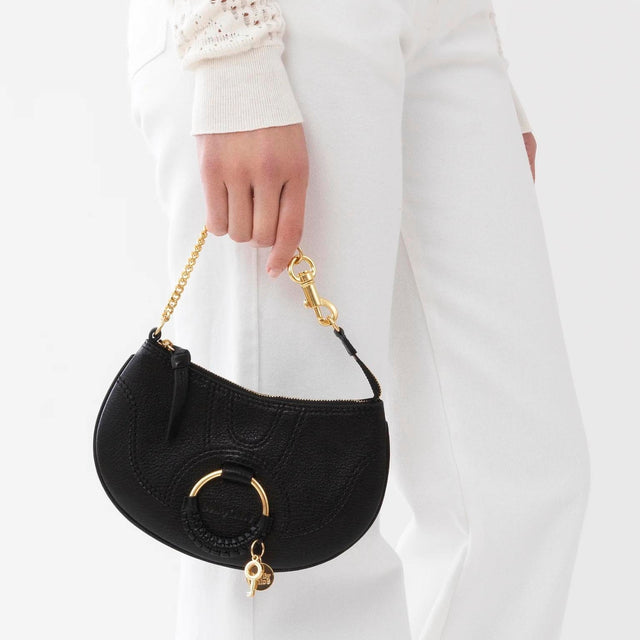 Hana Clutch Bag in Black Handbags SEE BY CHLOE - LOLAMIR