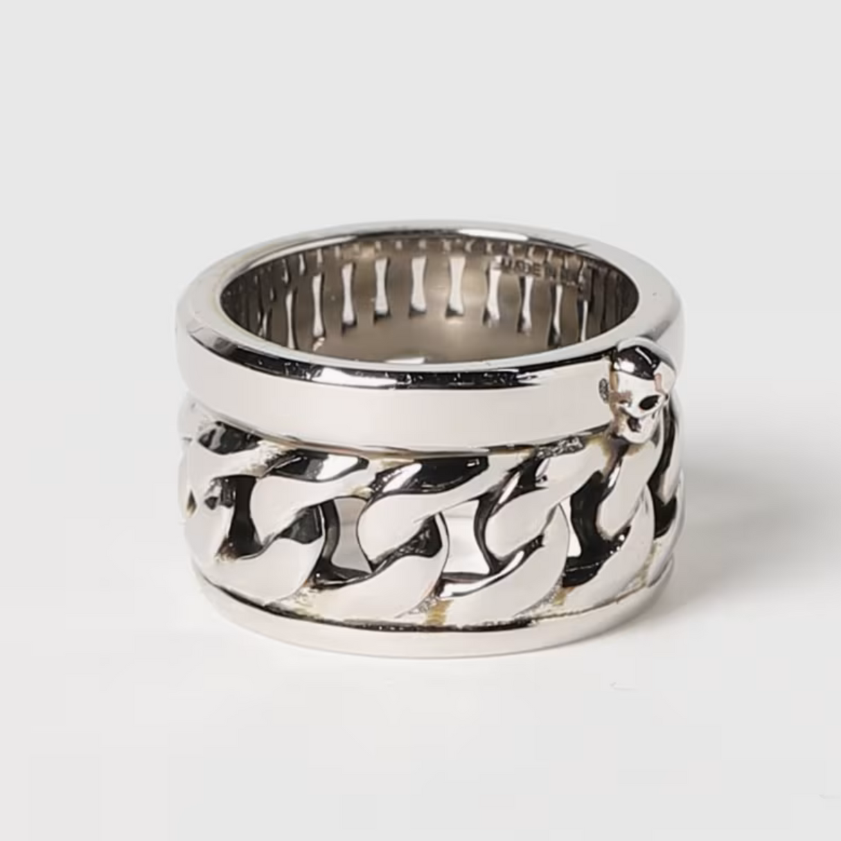 Chain Band Ring in Silver