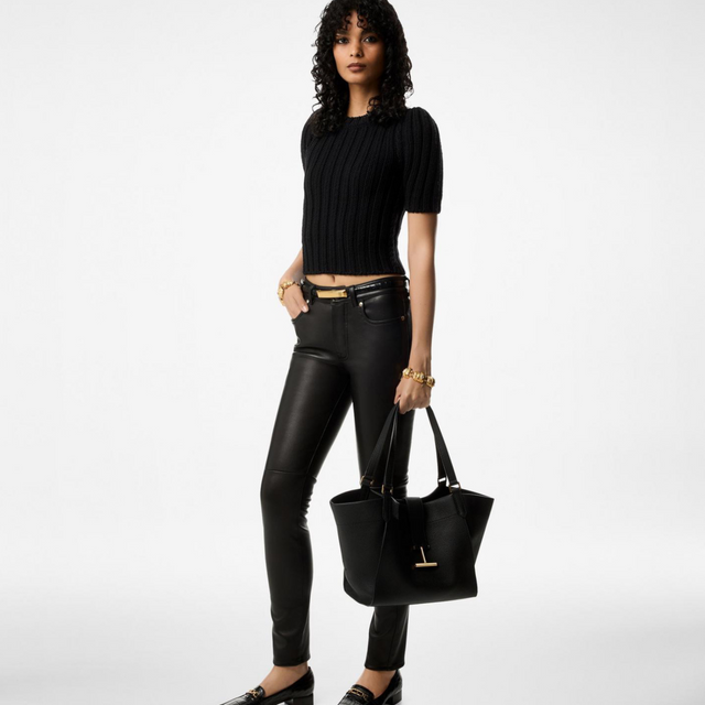 Tara Medium Tote Bag in Black