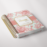 Light Marigolds | Weekly Spiral Planner |  Custom Start Month |Peach
