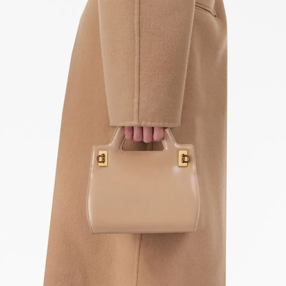 Wanda Mini Bag in Beige Handbags FERRAGAMO - LOLAMIR
