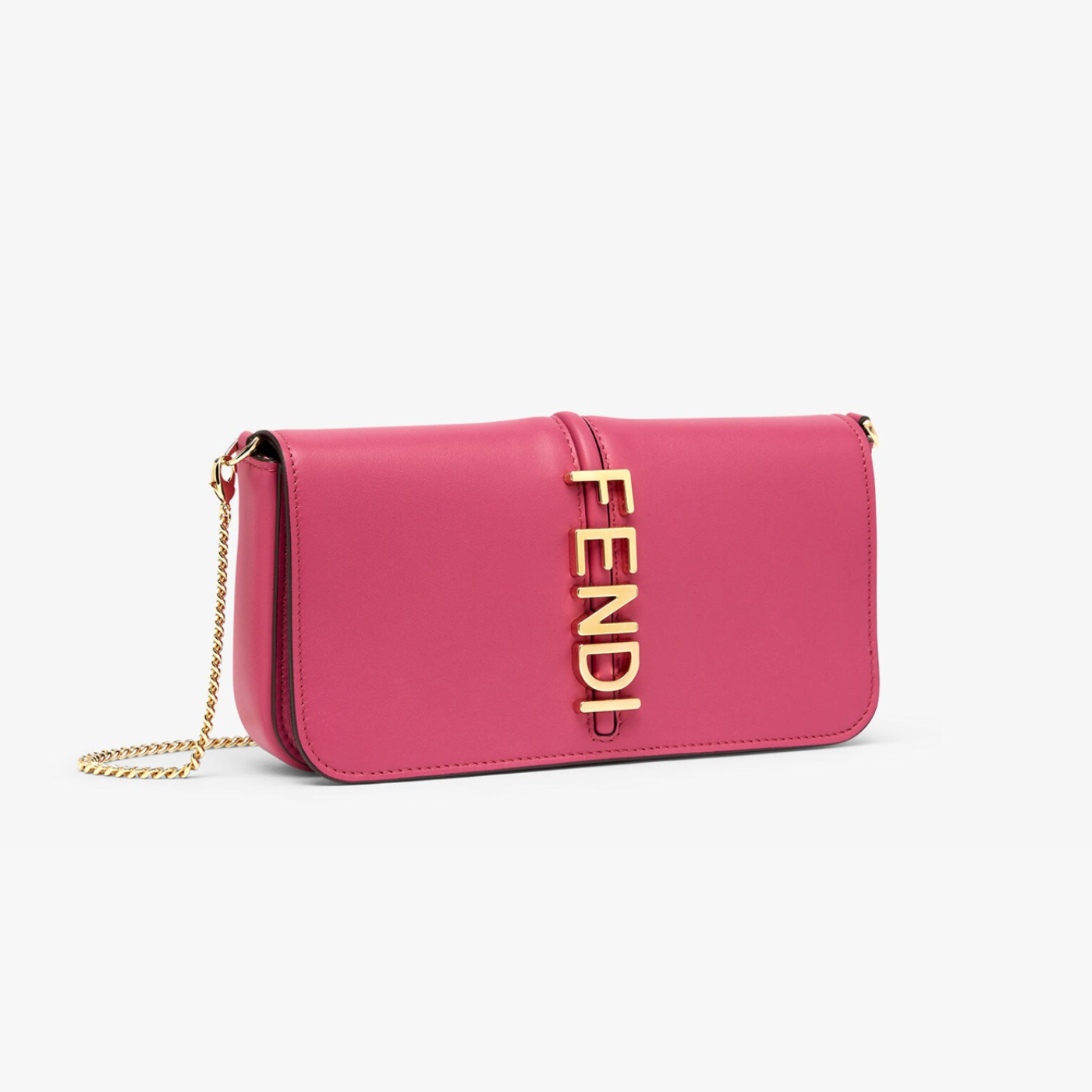 Fendigraphy Wallet On Chain in Pink Handbags FENDI - LOLAMIR