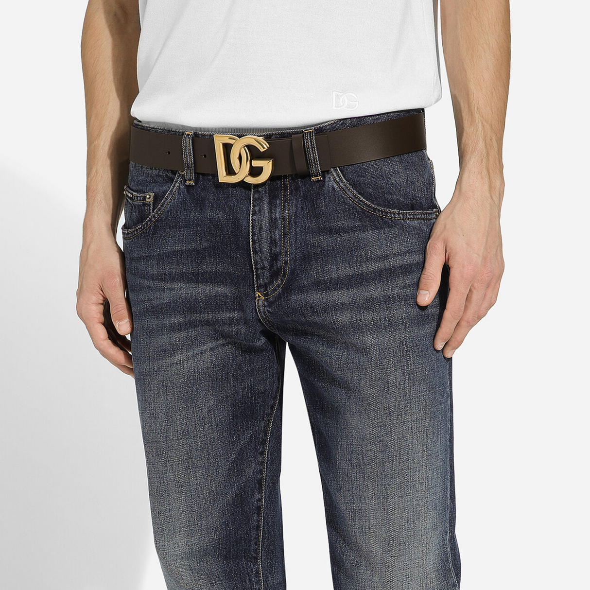 DG Logo Lux Belt in Black