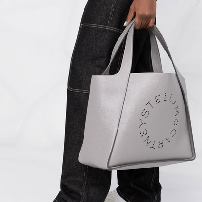 Stella Logo Large Tote Bag in Smoke Handbags STELLA MCCARTNEY - LOLAMIR