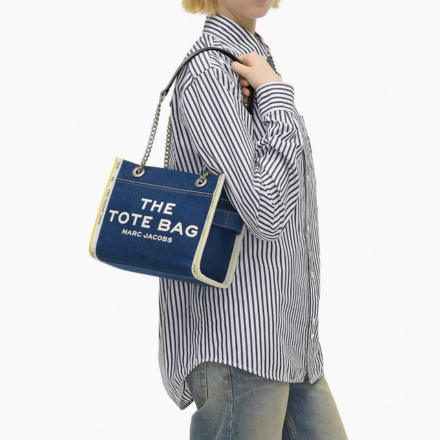 The Denim Chain Small Tote Bag