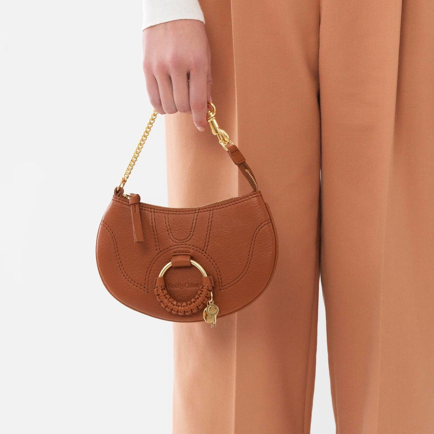 Hana Clutch Bag in Caramello Handbags SEE BY CHLOE - LOLAMIR
