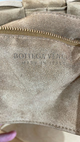 Bottega Veneta Cassette Crossbody Bag Padded Maxi Intrecciato Suede