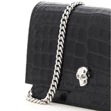 Small Skull Bag in Black/Silver Handbags ALEXANDER MCQUEEN - LOLAMIR