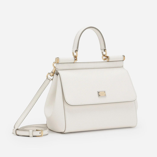 Sicily Medium Handbag in White