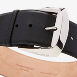 Geometric Buckle Belt in Black