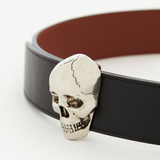 Reversible Skull 3D Belt in Black/Brown