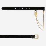 Belt with Chain in Black