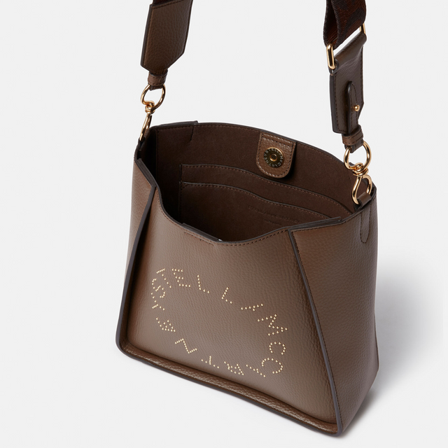 Logo Crossbody Bag in Chocolate Brown