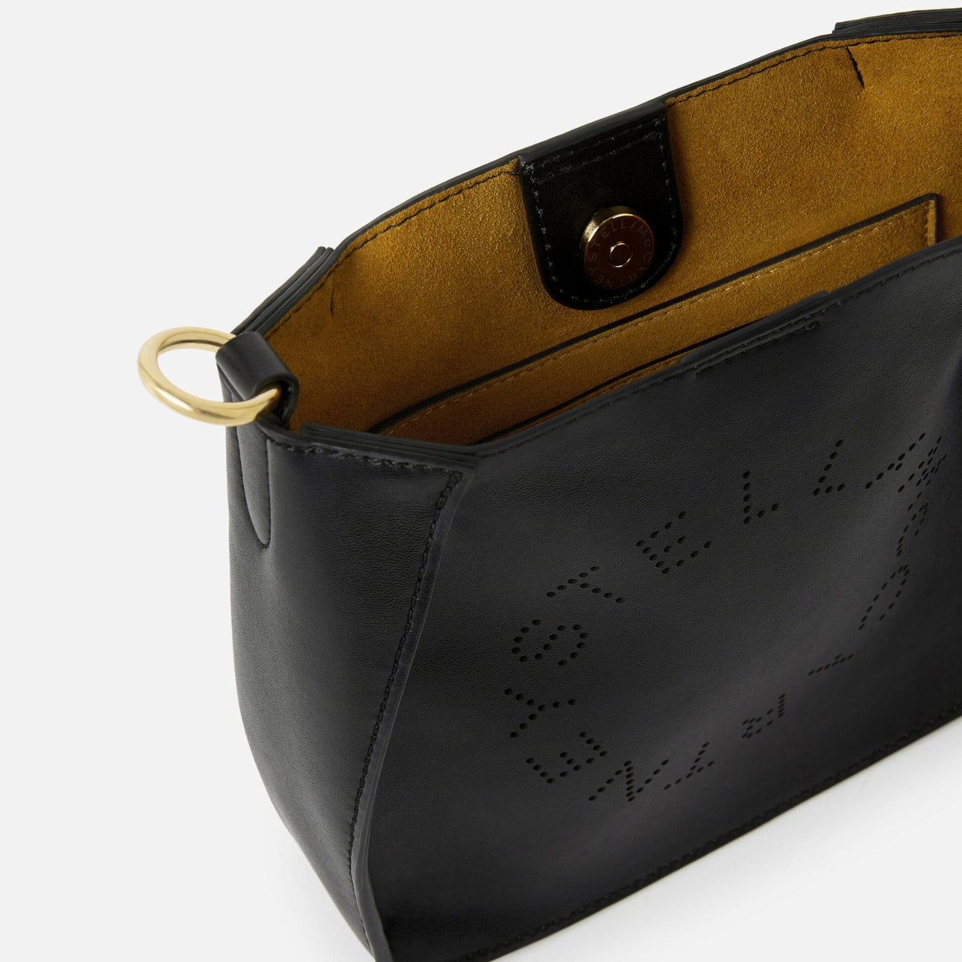 Stella Logo Shoulder Bag in Black Handbags STELLA MCCARTNEY - LOLAMIR